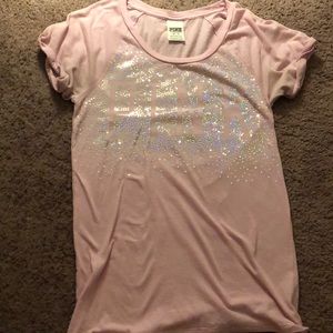 PINK VS T-short pink sequins